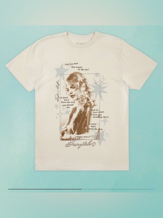 Taylor Swift Tops - FEARLESS (TAYLOR'S VERSION) MAGIC IN THE AIR OVERSIZED T-SHIRT